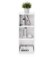 Étagère à livres en bois blanc Combohome, petite bibliothèque, étagère à livres mobile