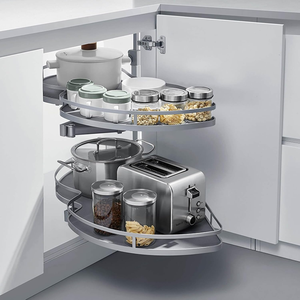Estante Giratorio para <span class=keywords><strong>Cocina</strong></span>, Organizador Lazy Susan para <span class=keywords><strong>Esquina</strong></span> <span class=keywords><strong>de</strong></span> <span class=keywords><strong>Cocina</strong></span>, Soporte Giratorio para Almacenamiento <span class=keywords><strong>de</strong></span> Condimentos - Product Image 1