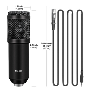 Microphone à condensateur professionnel BM 800 3.5Mm filaire Bm800 karaoké BM800 Microphone d'enregistrement pour ordinateur karaoké KTV - Product Image 2