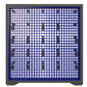 Support d'affichage de montres et de bijoux ADONG, panneau à grille moderne |   Étagère en métal écologique personnalisée pour les magasins |   Fournisseur OEM au Vietnam - Product Image 1