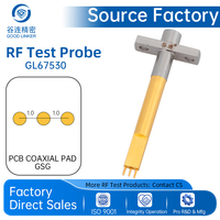 Sonde RF haute fréquence GSG, pas de 1,0 mm, 8 GHz, pointe de sonde de test pour PCB micro-ondes, connecteur coaxial pour mesure RF de précision GL67530