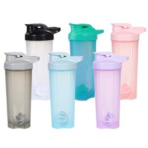 Personalizar logotipo portátil Protien Shaker botella de agua más frío transparente aislado deportes botella de agua portador - Product Image 1