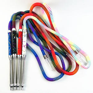 Vente en gros d'accessoires pour fumer tuyau de narguilé en alliage d'aluminium tuyau éponge en plastique pour narguilé - Product Image 4