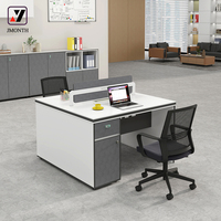 Postes de travail modulaires modernes Jmonth F016 les plus vendus – Ensemble bureau et chaise informatique durables, style panneau bois, garantie 5 ans, usage commercial