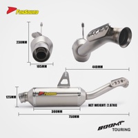 Sistema de Escape para Motocicleta, Precio de Fábrica Forsound, Silenciador de Acero Inoxidable para CFmoto 800MT TOURING 2021-2026