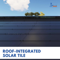 Tuile solaire 100 % étanche pour toiture, énergie solaire, électricité gratuite, vie hors réseau, système modulaire BIPV, toit solaire domestique