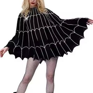 Costume de chauve-souris noir nouvelle collection pour femme, cape une pièce, vêtements d'Halloween, ailes de chauve-souris, costumes pour filles - Product Image 4