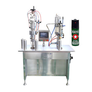 QGBES QGB2Y de auto-<span class=keywords><strong>defensa</strong></span> de pimienta de la policía de BOV bolsa de válvula de aerosol puede máquina de llenado - Product Image 1