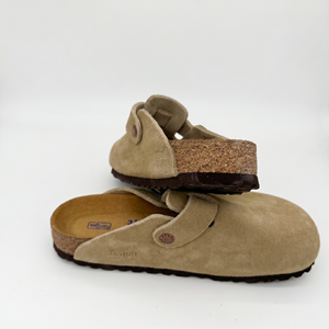 Manufacturer Boston Clogs Suede Leather Berkenstoock Style Mules Sandals Wholesale Low MOQ Comfortable <strong>Nursing</strong> <strong>Shoes</strong> 2026 Newest - Product Image 1