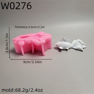 Handmade <b>Resin</b> Casting <b>Molds</b> for DIY Decorative Ornaments Ins Style Silicone Tuna ornament <b>Mold</b> W276 - Product Image 4