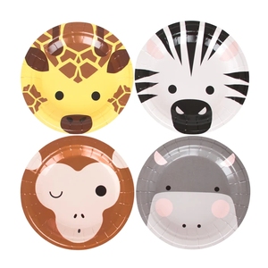 Décorations personnalisées en gros pour fête d'anniversaire d'enfant sur le thème de la crème glacée arc-en-ciel, fournitures pour événements, ensemble de vaisselle - Product Image 5