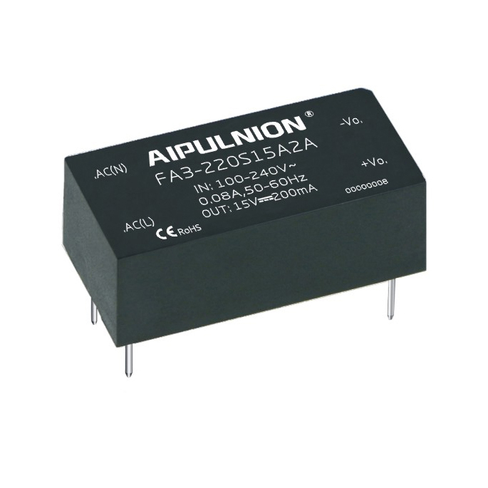 110V/120V/220V/230V/240V to 15V 200mA Input 85~265VAC 3W AC DC Converter power Supply