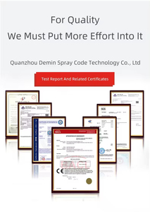 Imprimante jet d'encre portable avec grand écran, encodeur numérique <span class=keywords><strong>à</strong></span> plat pour la date, machine d'impression sur métal Peak Print - Product Image 6