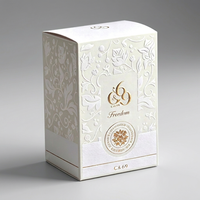 Boîte en papier texturé pour cosmétiques et huiles essentielles, personnalisée, blanche, vide, pour parfum, emballage en carton