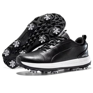 LISPOLE Zapatos de golf blancos para hombre con suela exterior azul, parte superior de PU, forro de malla, entresuela de EVA, suela de TPU, zapatillas deportivas transpirables de primavera - Product Image 3