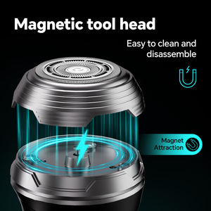 Waterproof IPX6 Mens Bald Barber Hair <b>Shaver</b> Set Rechargeable Portable One Head Rotatory Type-C Male This Is an O - Product Image 2