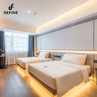 Meubles d'hôtel commerciaux tout-en-un, ensembles de chambres à coucher 5 étoiles, meubles de projet hôtelier pour hôtel de luxe