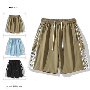 กางเกงขาสั้นของเด็กผู้ชายแบบมีซิปด้านข้างกางเกงตาข่าย2025ระบายอากาศได้ดีใหม่แฟชั่นผ้าไอซ์ซิลค์แนวสปอร์ตกลางแจ้งแบบสปอร์ตสวมใส่สบายปรับแต่งโลโก้ได้ตามต้องการ - Product Image 5