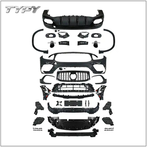 Kit de carrosserie de voiture modifié pare-chocs avant et arrière avec grille pour <span class=keywords><strong>Mercedes</strong></span> <span class=keywords><strong>Benz</strong></span> <span class=keywords><strong>GLB</strong></span> class X247 2020-2022 changer pour GLB35 <span class=keywords><strong>AMG</strong></span> - Product Image 1
