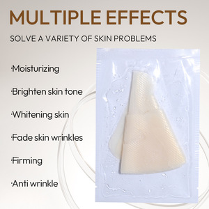 Masque facial apaisant et hydratant au collagène 30g, masque translucide doré hydratant et raffermissant en deux parties - Product Image 3