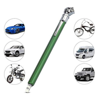 Manómetro de Presión de Neumáticos de Metal Personalizado para Automóvil, Tipo Pluma, de Aluminio, Portátil, Duradero, de 10-50 PSI, con Clip