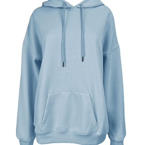 Pull à capuche décontracté pour femmes avec cordon de serrage manches longues poche respirant anti-rétrécissement tissu éponge solide imprimé hiver - Product Image 5