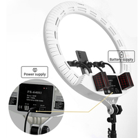 22 20 18 pouces Led Ring Light avec support Studio avec trépied 210cm support de téléphone portable pour Live Stream tiktok lampe lumière