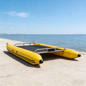 Precio de Fábrica, Bote de Pesca de Pontón para una Persona de 2.6 m con Plataforma Plegable de Aluminio para Aguas Poco Profundas, Ríos y Lagos - Product Image 4