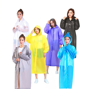 Impermeable con Capucha Reutilizable y Personalizable, Chaqueta de Lluvia Larga de EVA Engrosada con 16 Varillas, Poncho de Viaje Transpirable y Ligero - Product Image 1