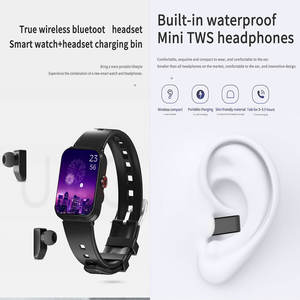 <span class=keywords><strong>Precio</strong></span> de Fábrica al por Mayor V22 con Auriculares con Reducción de Ruido BT, Control de Música, Reloj Inteligente Deportivo a Prueba de Agua - Product Image 3