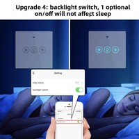 Chaude Tuya Smart Switch Dimmable Wifi Commutateur Durable ABS À Distance Tactile Mur Commutateur 10A Max Courant RF Télécommande App Contrôle