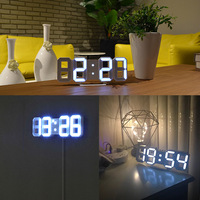 Jam Dinding Digital LED 3D, Jam Dinding Digital Desain Baru Led 3D Led 2022