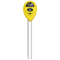 Testeur d'humidité du sol, de luminosité et de pH 3-en-1 pour le jardinage, la pelouse, l'agriculture, utilisation intérieure/extérieure sans piles
