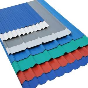 0.5mm 0.6mm 0.8mm Galvanized Roofing Panels 10 Ft Galvanized Metal Color Steel Corrugated Roof Panel Sheet