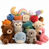 Vente en gros à bas prix : Peluches de 8 pouces, poupées de dessins animés assorties, fournisseur de peluches personnalisées pour distributeurs automatiques, quantité minimale de commande