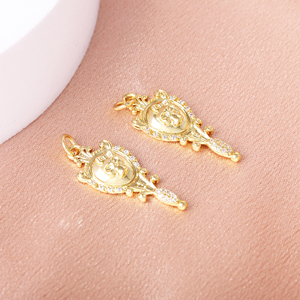 新品マジックスカル骨金メッキレイヤーペンダントDIYブレスレットネックレスイヤリングアクセサリー - Product Image 1