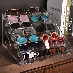 Étagère de rangement pour lunettes de soleil à 2-7 niveaux, support pour lunettes, présentoir en acrylique pour vernis à ongles, huiles essentielles, lunettes - Product Image 3