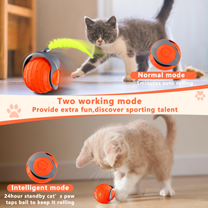 New USB Charge Pet <b>Interactive</b> Electronic Smart Ball <b>Toys</b> Automatic Moving Pet Teasing Smart Rolling Ball <b>Cat</b> <b>Toys</b> for Kitty - Product Image 4