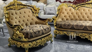 Lo último en muebles antiguos de palacio para sala de estar, juego de sofás grandes de madera de Italia <span class=keywords><strong>del</strong></span> <span class=keywords><strong>siglo</strong></span> <span class=keywords><strong>XIX</strong></span>, decoración clásica dorada, sofás de lujo reales - Product Image 4