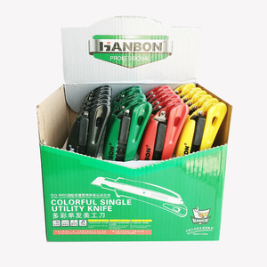 Heavy Duty Utility Knife Cutter Aluminum Auto Retractable Safety Blade <b>Box</b> With Snap off <b>Lock</b> - Product Image 6