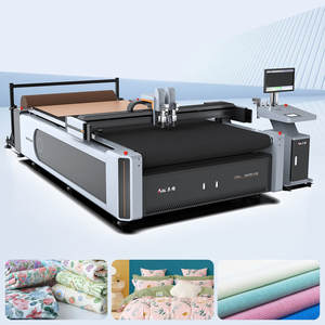 <span class=keywords><strong>Cutter</strong></span> CNC à lame circulaire à alimentation automatique par rouleau AOL haute vitesse pour tissu jersey imprimé avec lame circulaire - Product Image 1