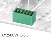 Bloc de bornes enfichables double rangée 3,5 mm, 2 à 24 broches, mâle droit, connecteurs à deux rangées pour carte PCB 3,81 mm
