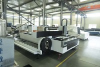 Machine de découpe laser à fibre 3015ST de type portique pour plaques et tubes, intégrée, avec contrôle Cypcut