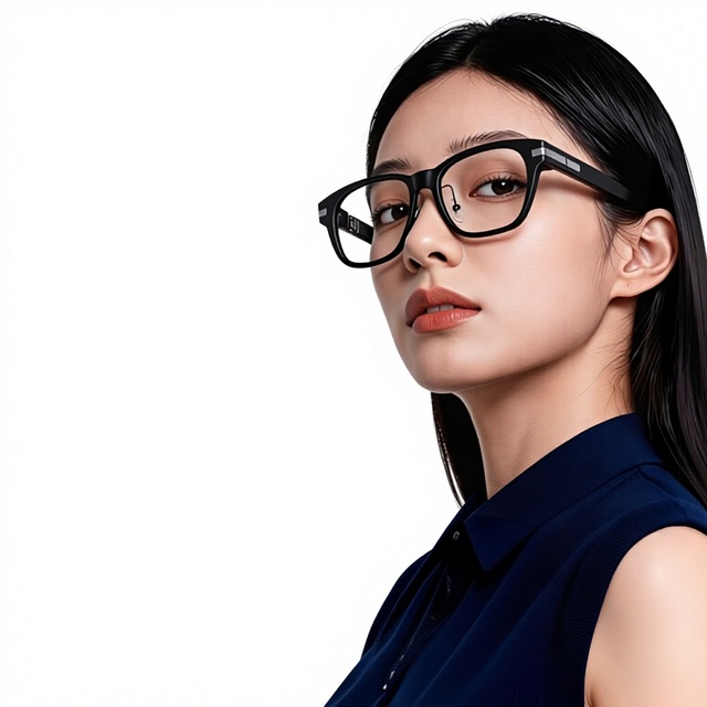 Full-color Optical Waveguide Smart AR Glasses Touch Button Control TR90 Lithium Magnesium Alloy Frame Navigation Meeting Records