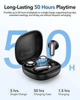Écouteurs sans fil TWS Dual Pair JS670 Bluetooth 5.3 à faible latence pour le gaming, stéréo HiFi, semi intra-auriculaires