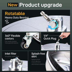 เครื่องทำความสะอาดพื้นผิว Mosmatic Patio Whirlaway สำหรับสระว่ายน้ำ พื้นเรียบ อุตสาหกรรม และพื้นผิวที่ต้องการทำความสะอาดระดับสูง - Product Image 5