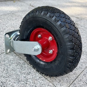 10-Zoll-Schwenkkarren mit Pneumatischem Gummirahmen 10 Zoll aufblasbare industrielle Schwenkkarren aus Gummi - Product Image 3