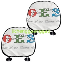 Housses de repose-tête de voiture les plus vendues à bas prix, compatibles avec toutes les voitures et camions, en tissu doux, ajustement universel