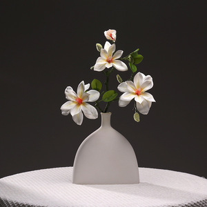 Fleurs artificielles de magnolia Dream Castle, rose West Lake, 60 cm, décoration florale pour mariage en intérieur - Product Image 2
