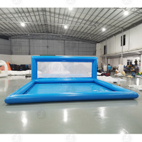 Meilleure vente terrain de volley-ball gonflable de plage d'été terrain de volley-ball flottant portable